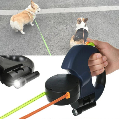 Hundkoppel för två